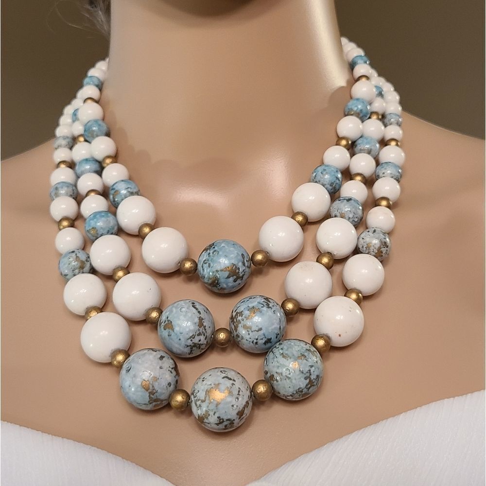 Vintage Multi Beaded Necklace